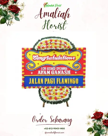 Sewa Papan Bunga Gane Timur Tengah